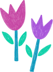 Cute Doodled Pride Flowers 